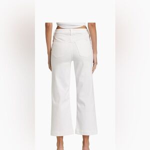 JEN 7 BY 7 for all mankind wide leg cropped jeans size 20 plus white high rise